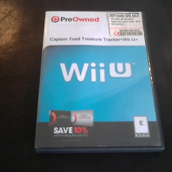 Captain Toad Treasure Tracker Wii U GameStop Case